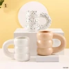 Cross-border ceramic mugs, creative tire cups, office ceramic water cups, personalized ins ink-wash coffee cups Application Scenario